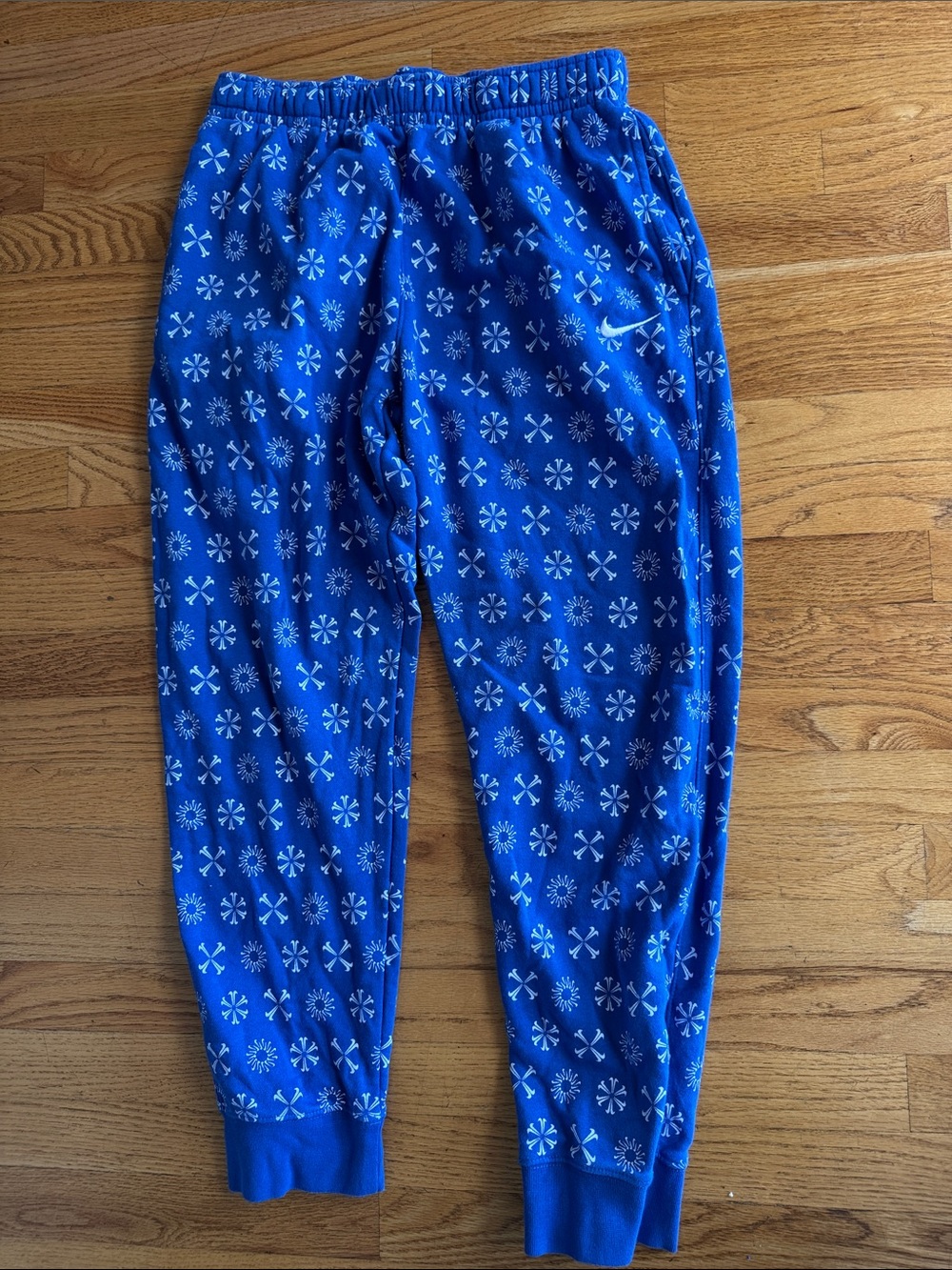 Nike Blue Snowflake Patterned Sweatpants Bottoms